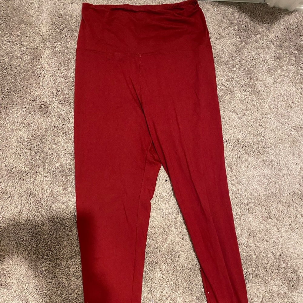 S/M red leggings